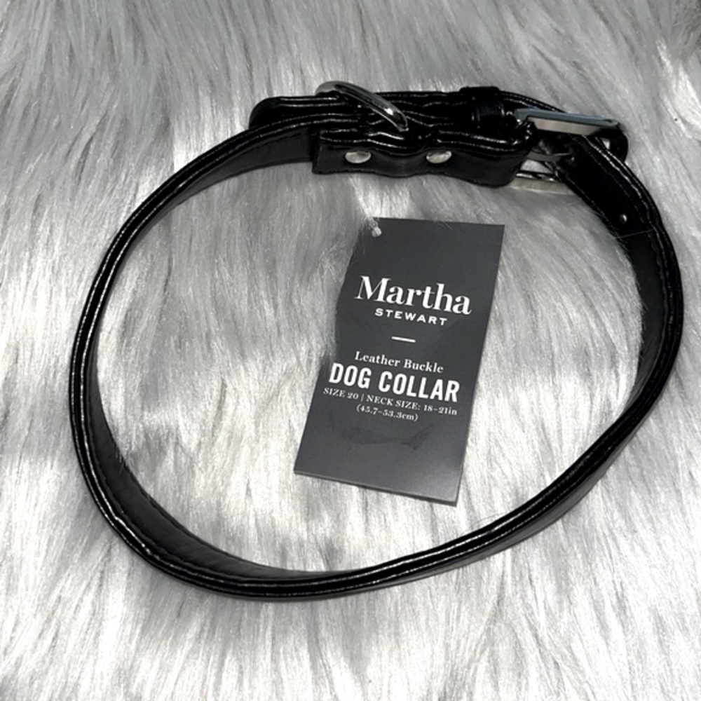 Martha Stewart Leather Dog Collar